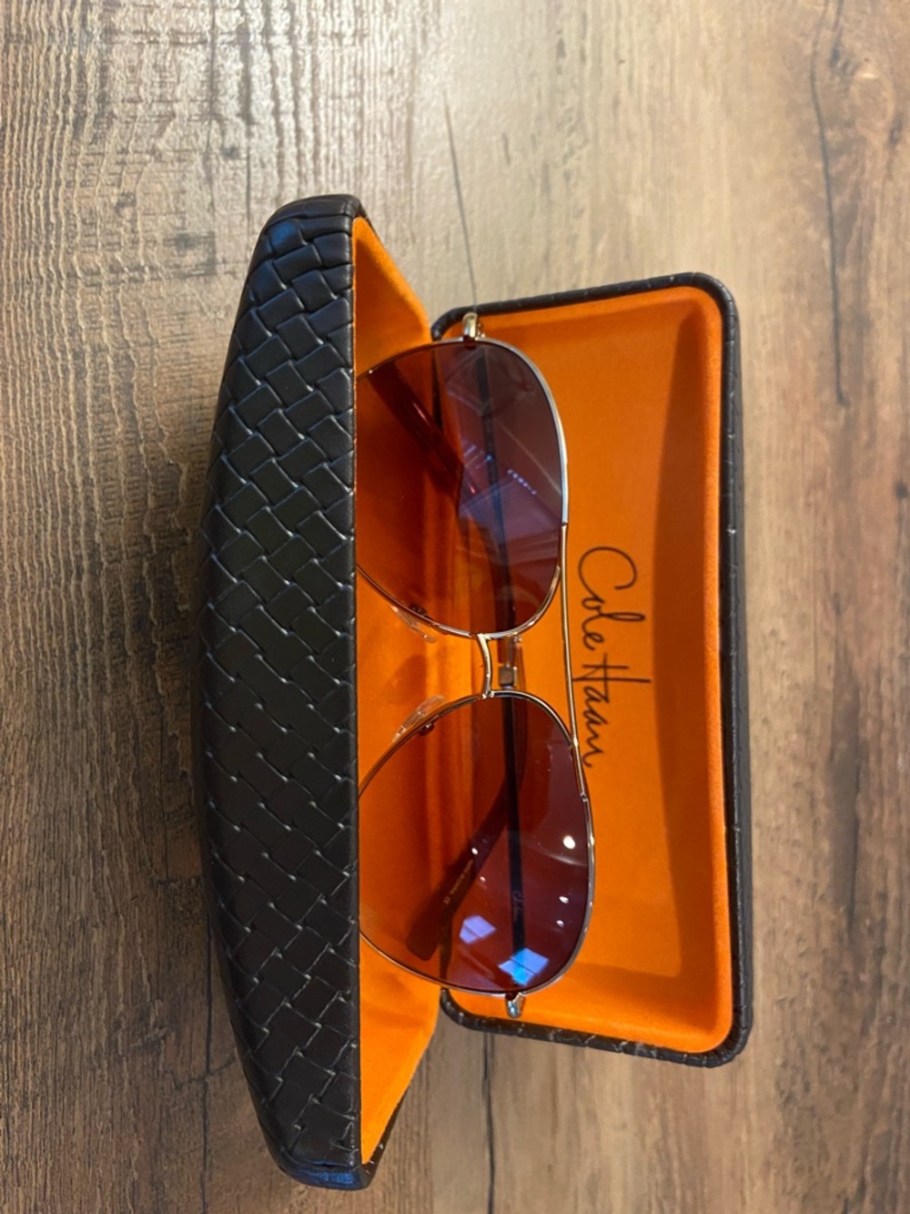 Cole Haan Gold-Frame Aviator Sunglasses - brand new!!